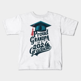 Proud Graduate 2024 Grandpa Kids T-Shirt